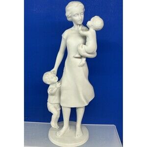 VINTAGE Kaiser Germany Bisque Porcelain Figurine Mother & Children 438